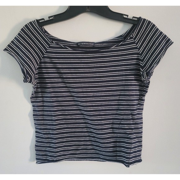 Brandy Melville John Galt Baby Doll Striped Top - Picture 1 of 7